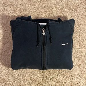Nike Zip-Up Hoodie in Black